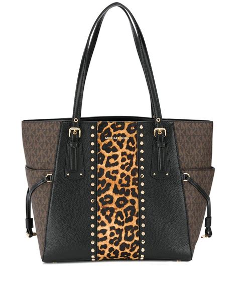 michael kors abbey natural md leopard print|MICHAEL Michael Kors Off.